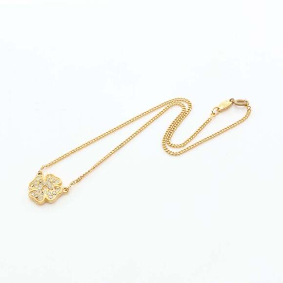 CHANEL White Logo Necklace